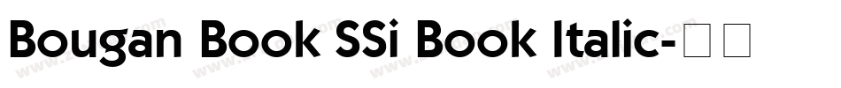 Bougan Book SSi Book Italic字体转换